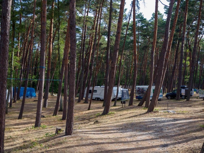 Przyczepy kempingowe i namioty na Campingu nr 71